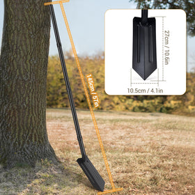 AugFir trench shovel demonstrates precise digging and controlled trenching in tight sites