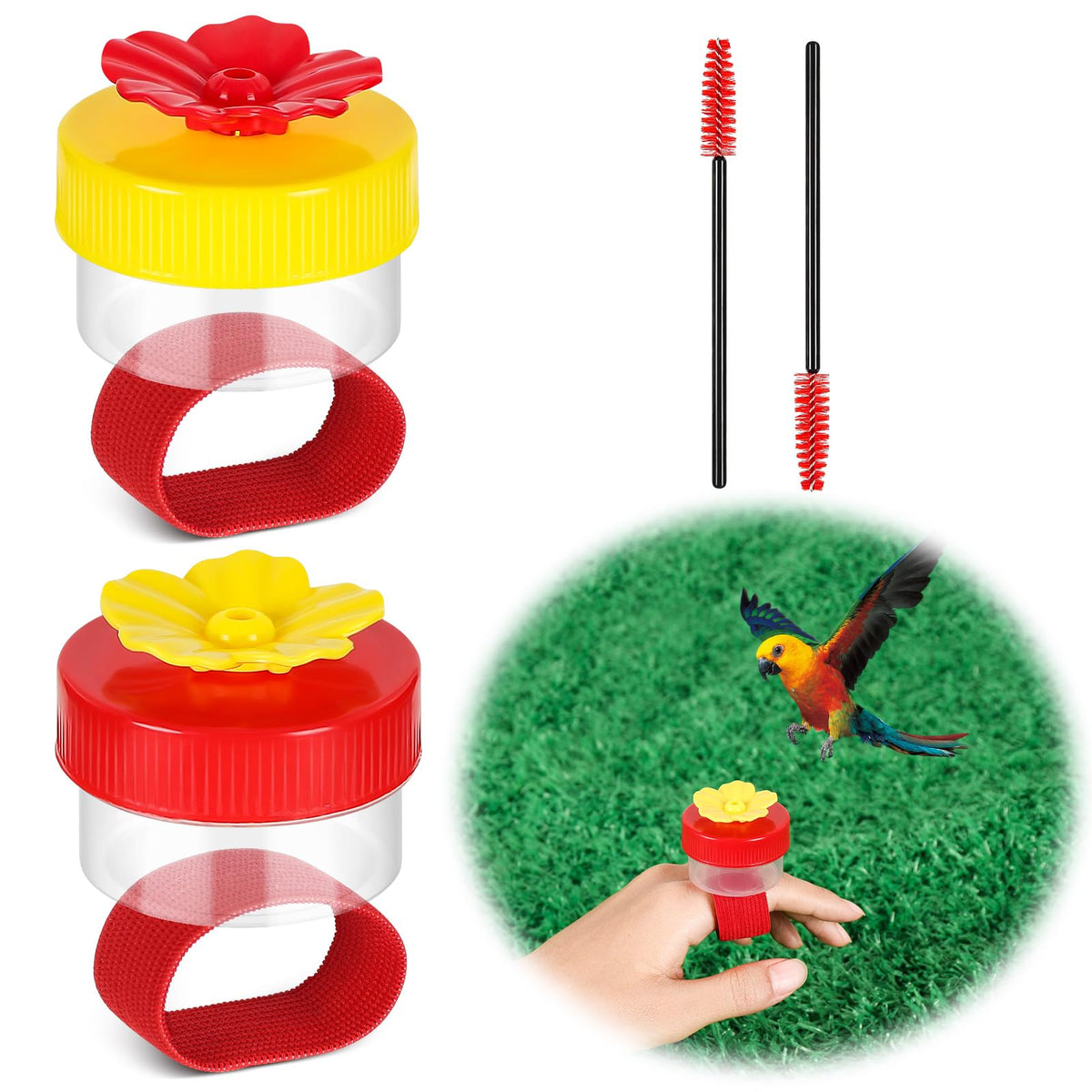 AUGHOA durable transparent plastic feeders endure outdoor use