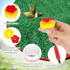 A AUGHOA cleaning brush with feeder keeps nectar vessels clean for repeated visits.