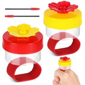 AUGHOA hummingbird ring feeder red close-up attracts birds