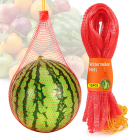 AUGHOA Watermelon Net 17-7-Inch shields large melons on trellises for safe harvesting.