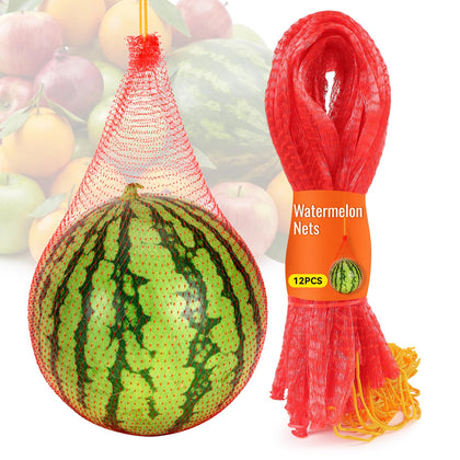 AUGHOA Watermelon Net 17-7-Inch shields large melons on trellises for safe harvesting.