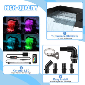 Augicy installation fittings and tubing for quick pond setup