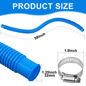 Augisteen 8 metal clamps included for secure, leak-free hose connections.