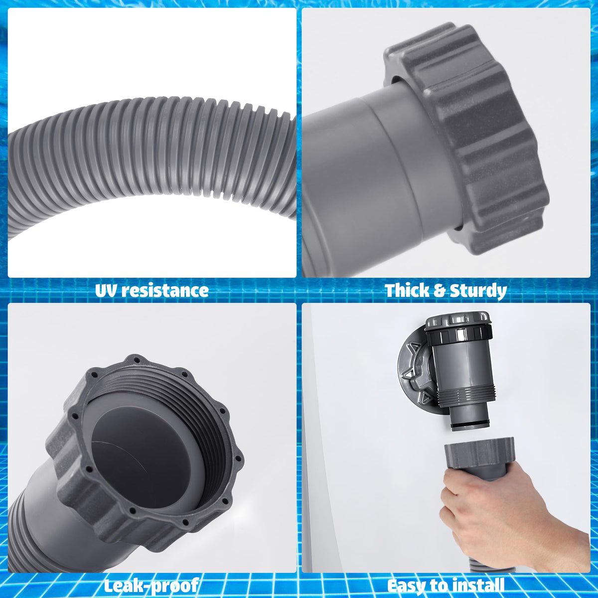 Augisteen durable PE and EVA materials for long-lasting pool use