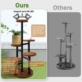 Augosta 32-inch height elevates foliage for sunlight and presence