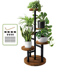 Augosta 5-tier plant stand top view for compact display and organization
