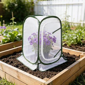 Augshy includes 12 stakes to secure covers in soil or turf
