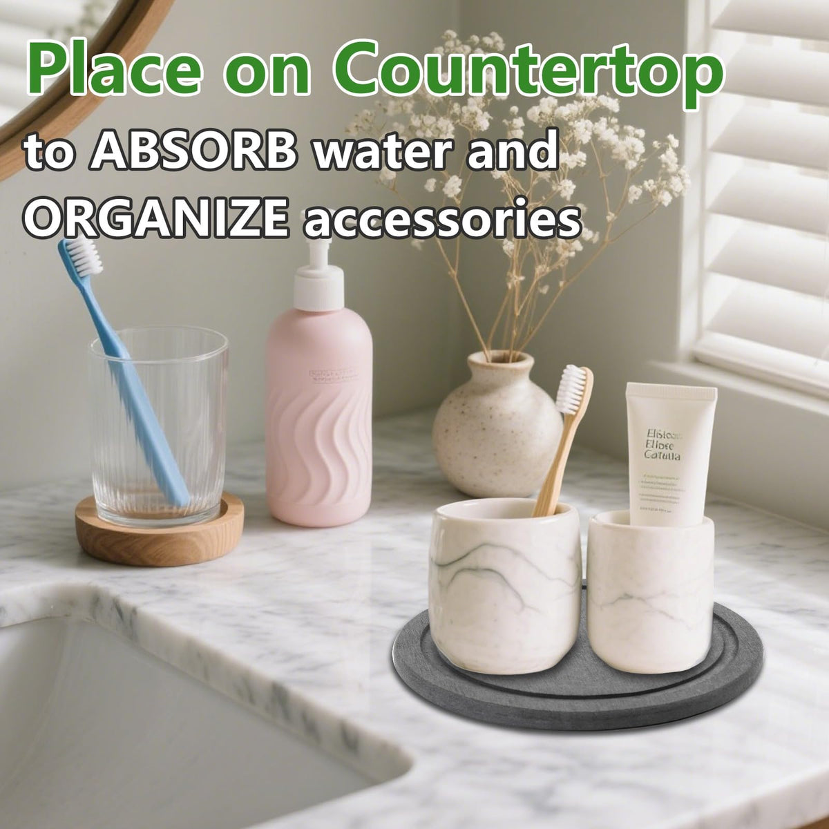Augshy 8-inch saucer compatible with 4–10 inch pots