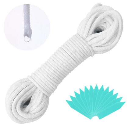 Augshy 90ft wick cord for cotton rope ensures slow, steady watering for pots.