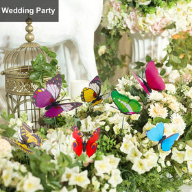 Augshy butterfly stake collection adds seasonal color for Christmas displays.