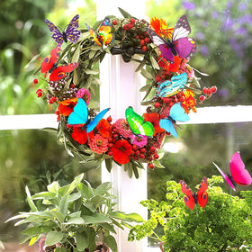 Augshy butterfly stake for weddings creates festive garden accents and backdrops.