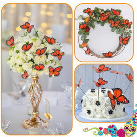 Augshy monarch butterfly stakes boost Dia de los Muertos decor