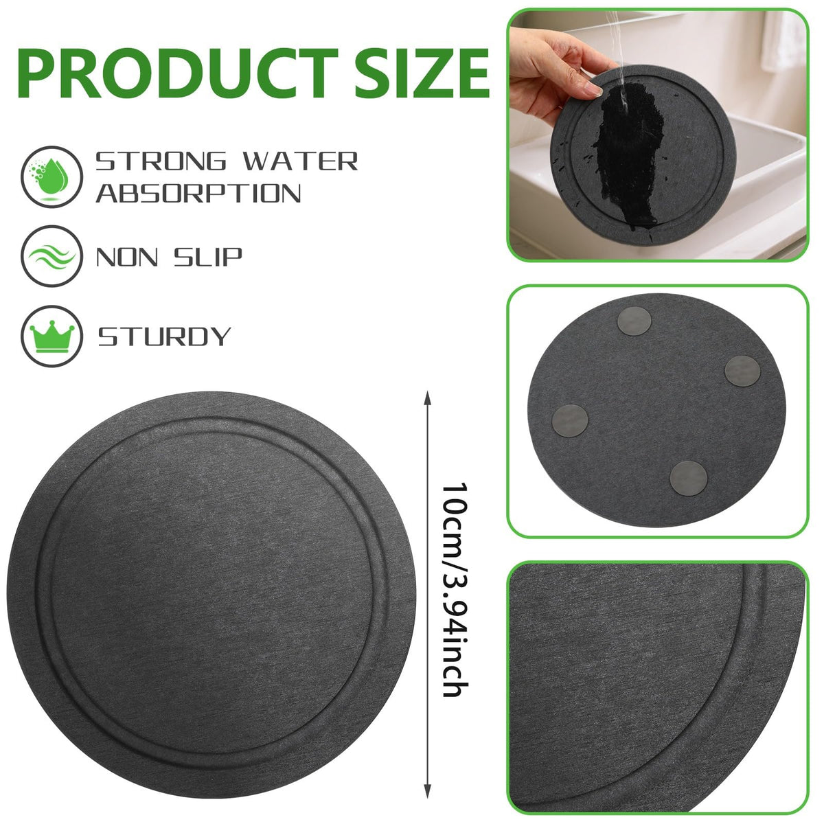 Augshy 4-inch saucer in action, keeps plant pots elevated and dry.