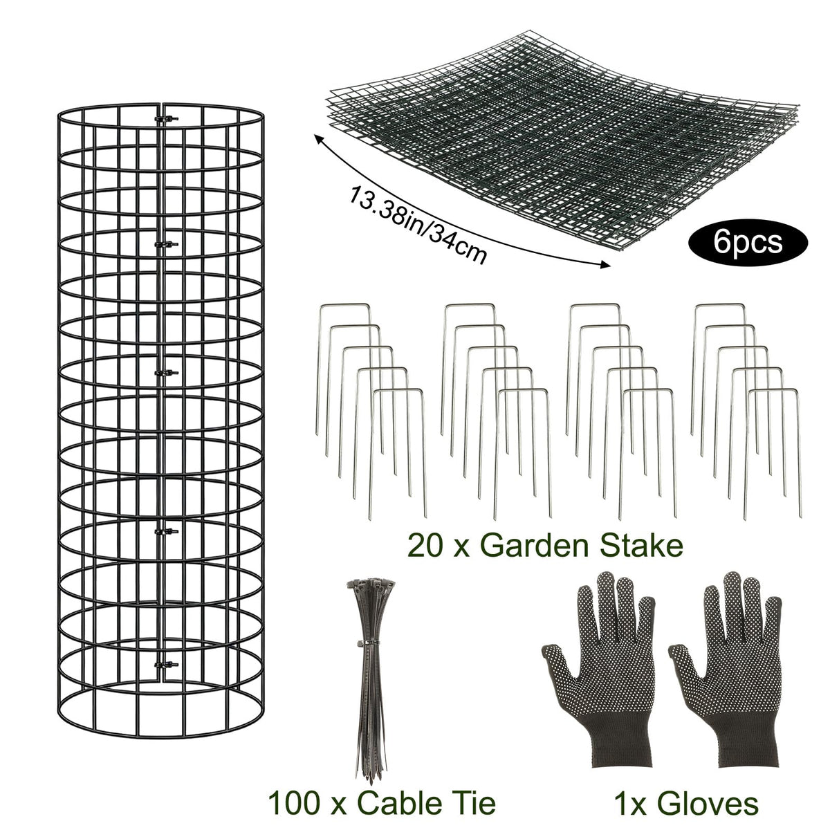 Augshy ground stakes secure protectors against wind and uneven soil for lasting protection.