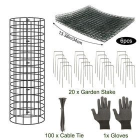 Augshy ground stakes secure protectors against wind and uneven soil for lasting protection.