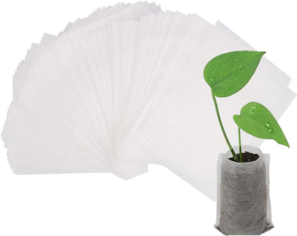 Augshy Grow Bags 400 packs show durable non-woven fabric for seedling starts.