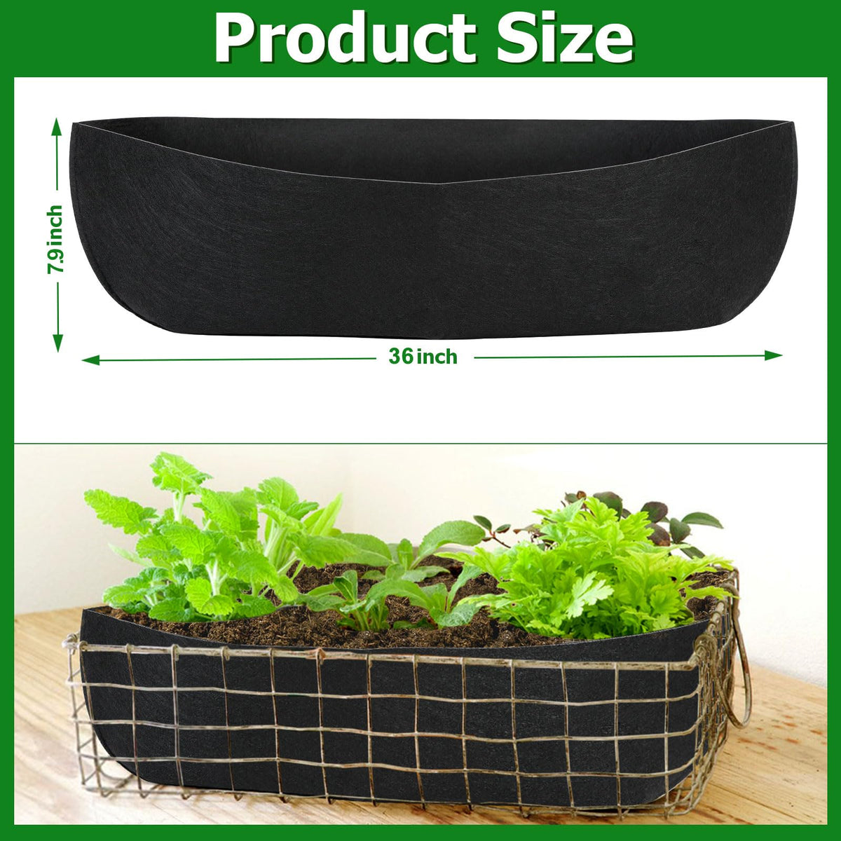 Augshy hanging basket liner demonstrates easy maintenance and long-lasting felt performance.