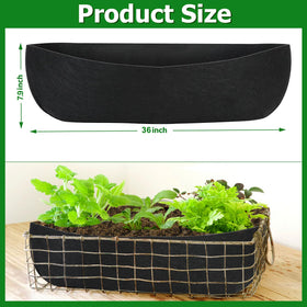 Augshy hanging basket liner demonstrates easy maintenance and long-lasting felt performance.