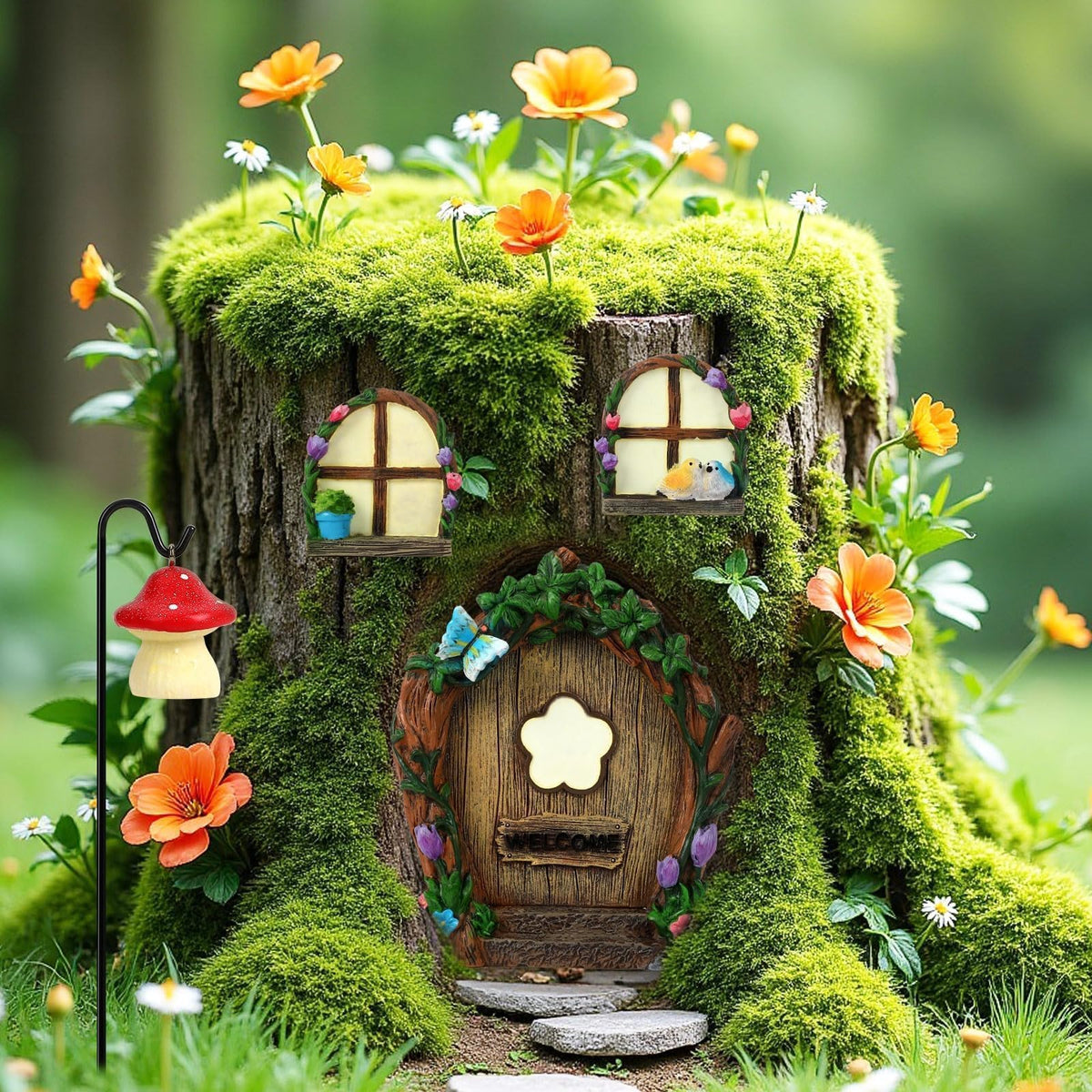 Augshy luminous garden kit lights up evenings with a magical glow.