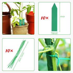 Augshy pole tip is sharp for easy soil insertion and stability