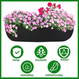Augshy planter liner cut-to-size enables flexible fitting for various containers.
