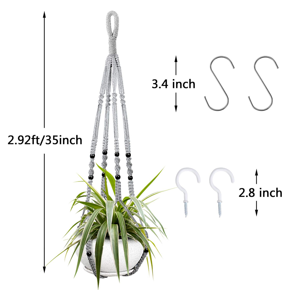 Two-pack planter set for space-saving plant deployment by Augshy.