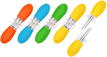 AUGSUN corn holders 10pcs set for easy, safe corn handling at gatherings.