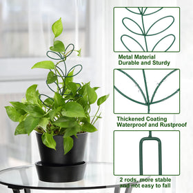 AUGSUN leaf trellis closeup reveals durable rust-resistant coating.