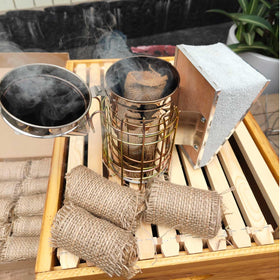AukBeeFun clean, cool smoke burns longer for extended hive sessions.