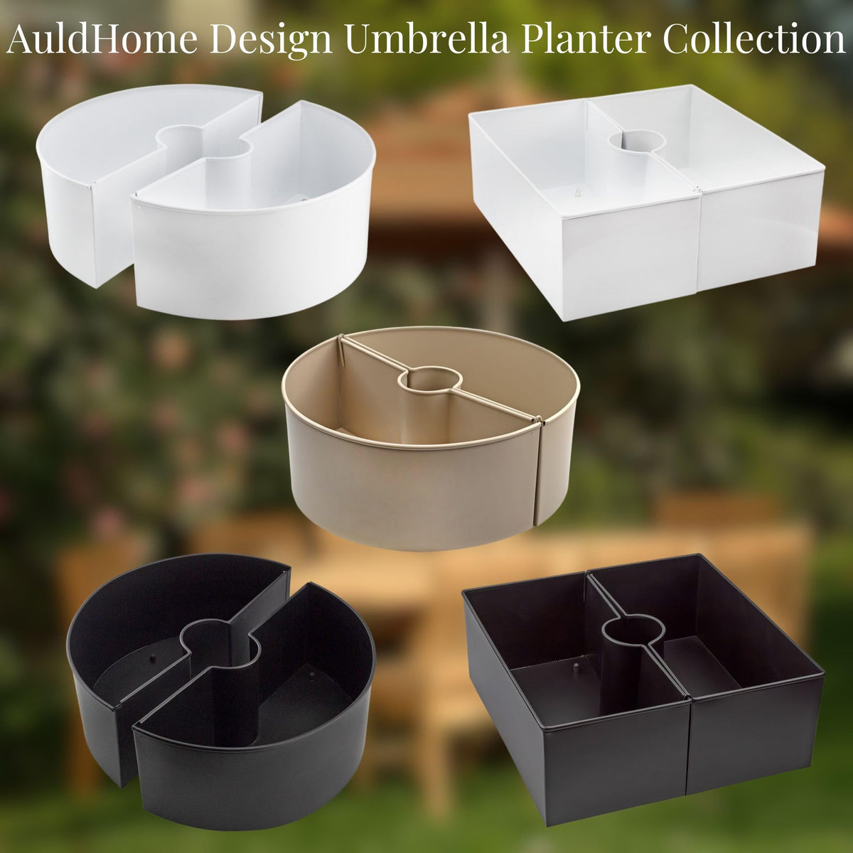 AuldHome Design enamelware bowl shape creates modern, low-profile plant displays.