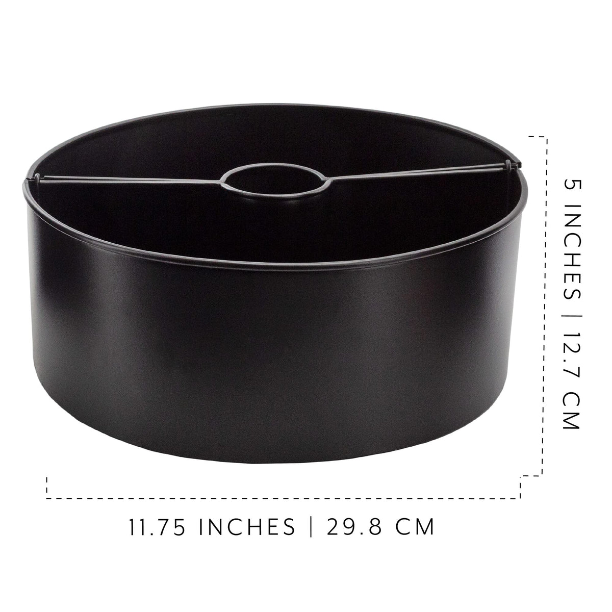 AuldHome Design outdoor centerpiece planter with enamelware finish
