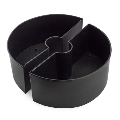 AuldHome Design umbrella-table-pot half-circle around umbrella pole as centerpiece