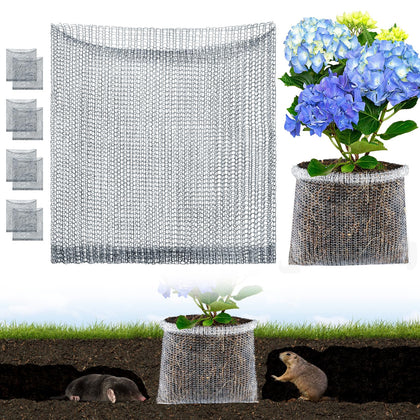 Aulock guard basket protects plant roots in a 5-gallon pot.