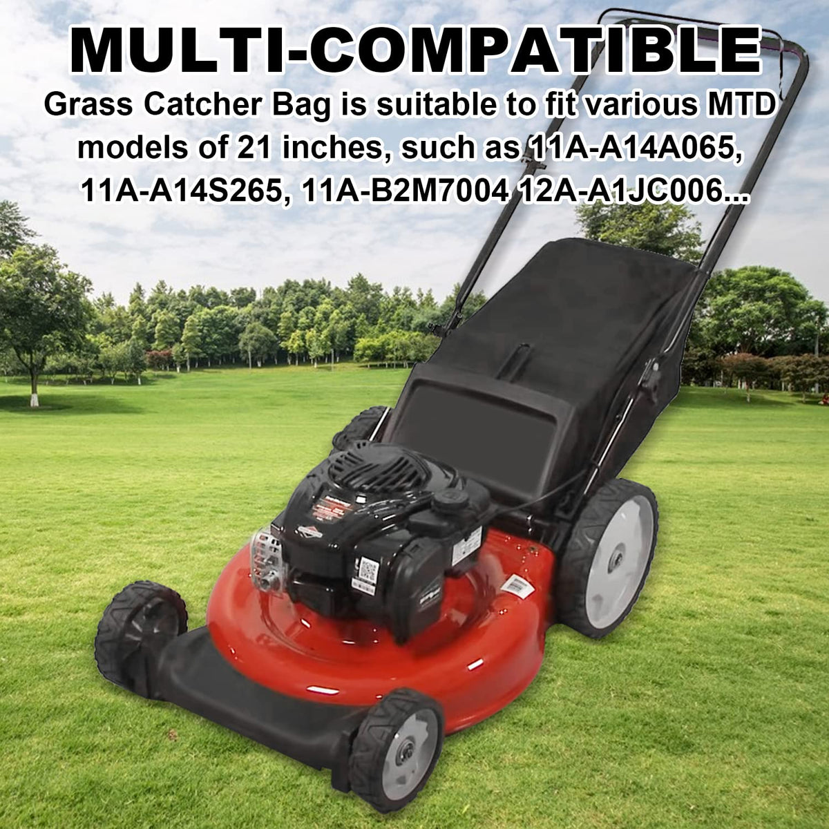 Aulpq 764-04077B grass bag without frame, replacement option.