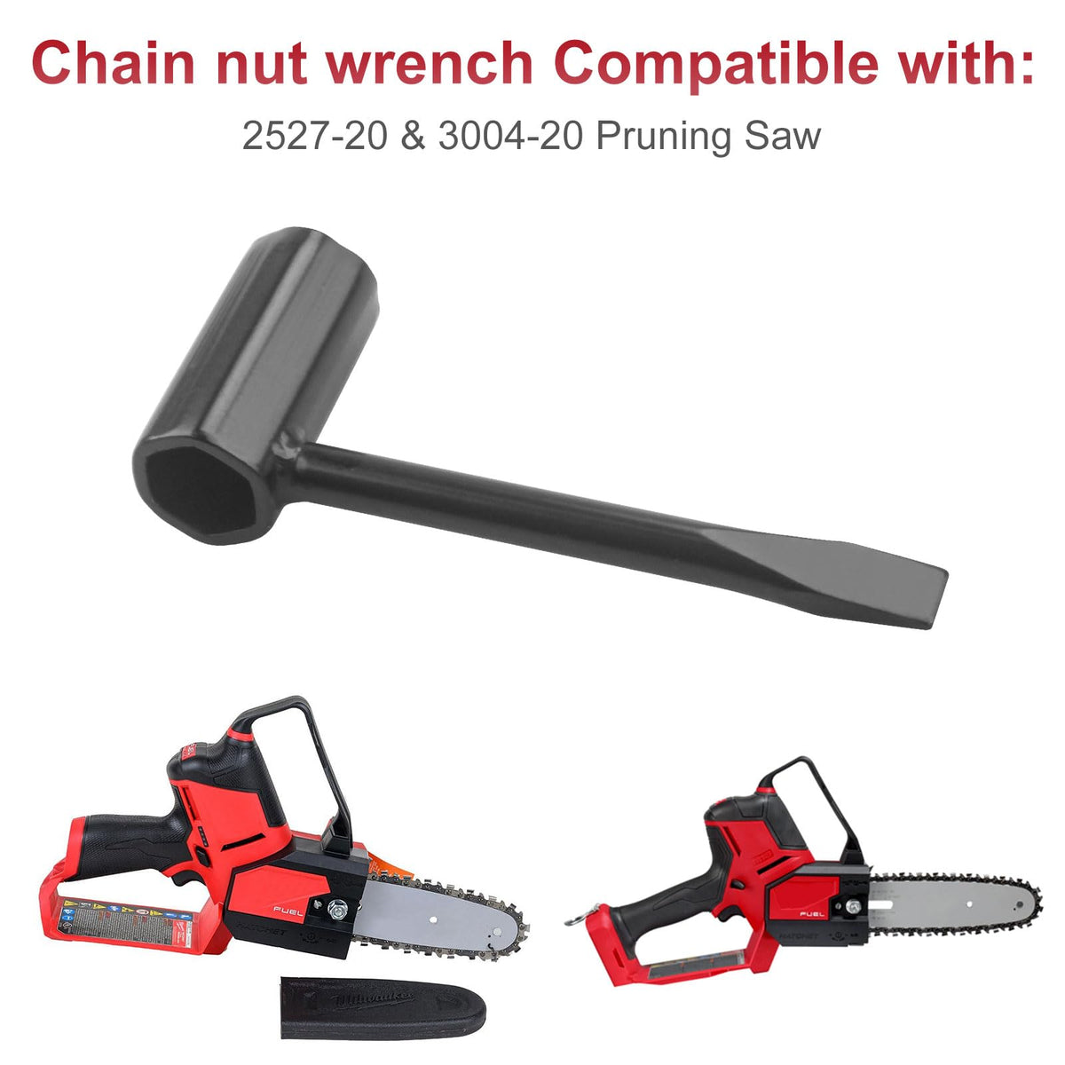 A compact, portable design of the Aulpq Chain Nut Wrench ready for on-site use.