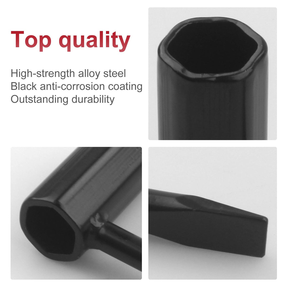 Close-up view shows 0.525 inch inside hex on the Aulpq wrench.