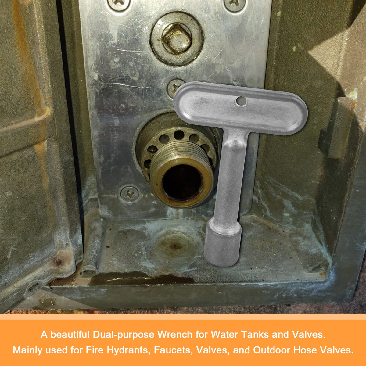 Aulpq hydrant key with extended handle for improved leverage