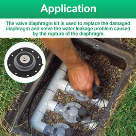 Aulpq diaphragm kit on Irritrol 205T, supports consistent water flow