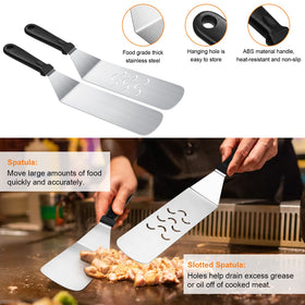 AULTONG chopper/scraper for quick cleanup of char and residue.