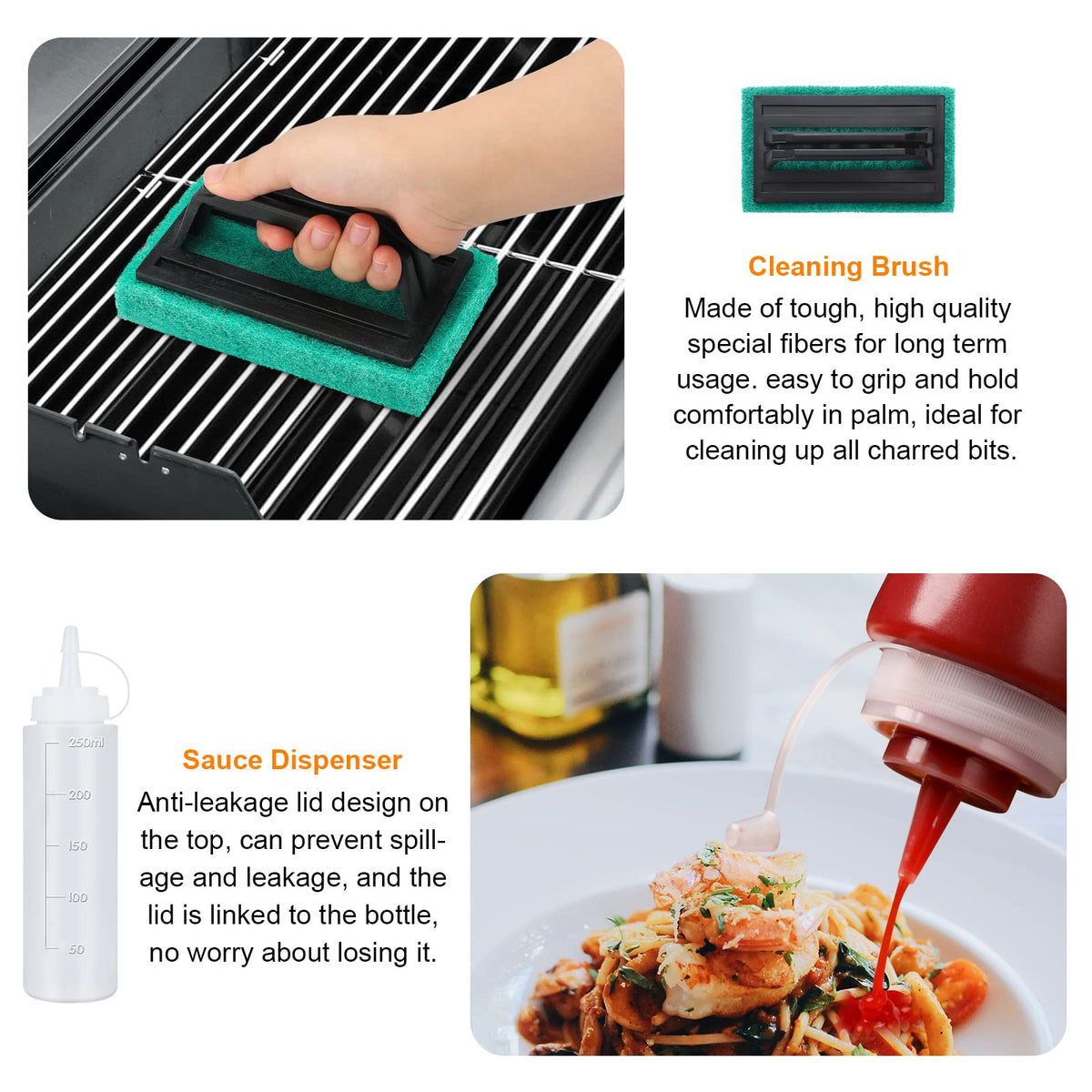 AULTONG cleaning brush with durable fibers for tough scrubbing.