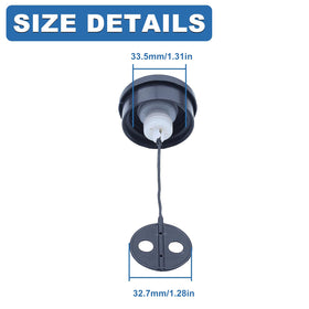 AUMEL easy-install fuel cap simplifies swapping during ongoing yard work.