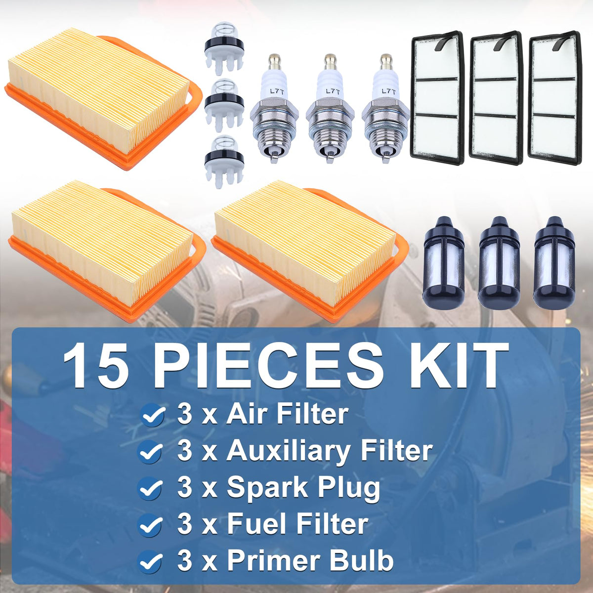 AUMEL TS410/TS420 air filter kit in use demonstrates simple, quick installations.