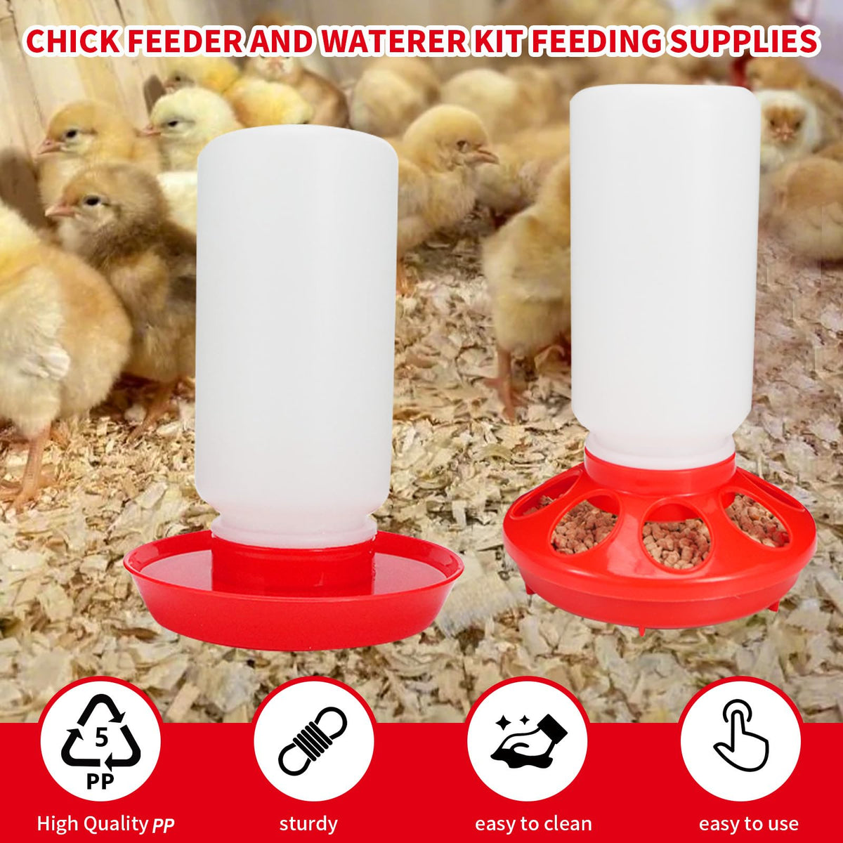 Aumsica Baby Poultry Leg Bands for quick chick identification.