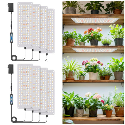 Aumtrly grow light coverage panel showing wide light reach for more plants.