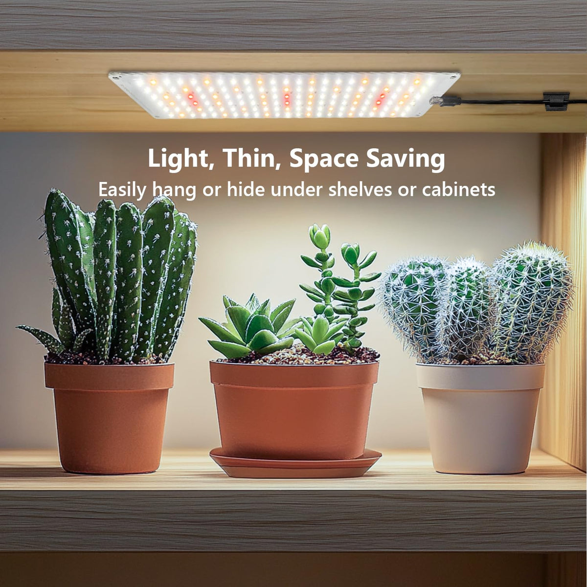Aumtrly grow lights timer function enabling automated light cycles.