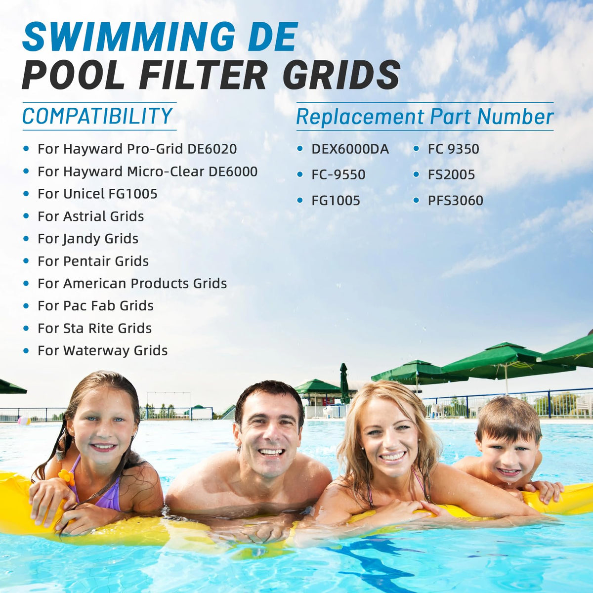 Aumzong DE grid compatible with Hayward Pro-Grid DE6020 for reliable filtration