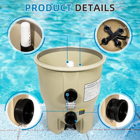 Aumzong filter-tank bottom assembly material close-up, rugged durability
