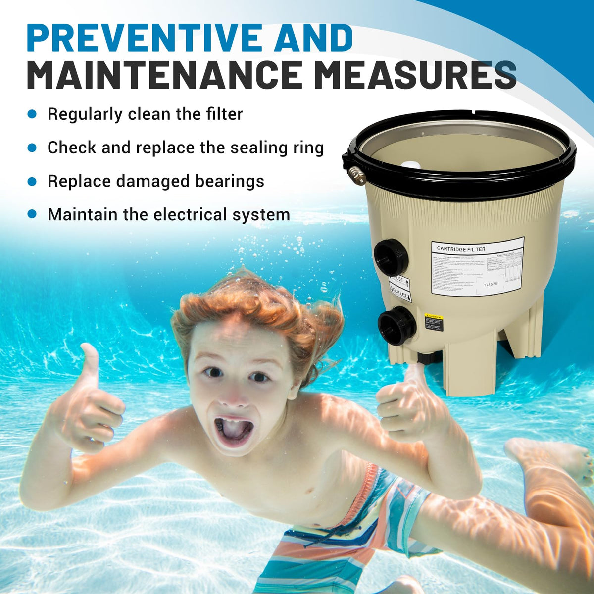 Aumzong filter-tank base demonstrating sturdy support for filter media