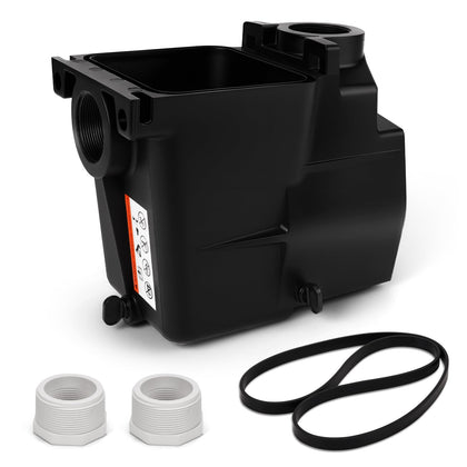 Aumzong SPX1620AA pump strainer housing front view showcases durable corrosion-resistant construction.
